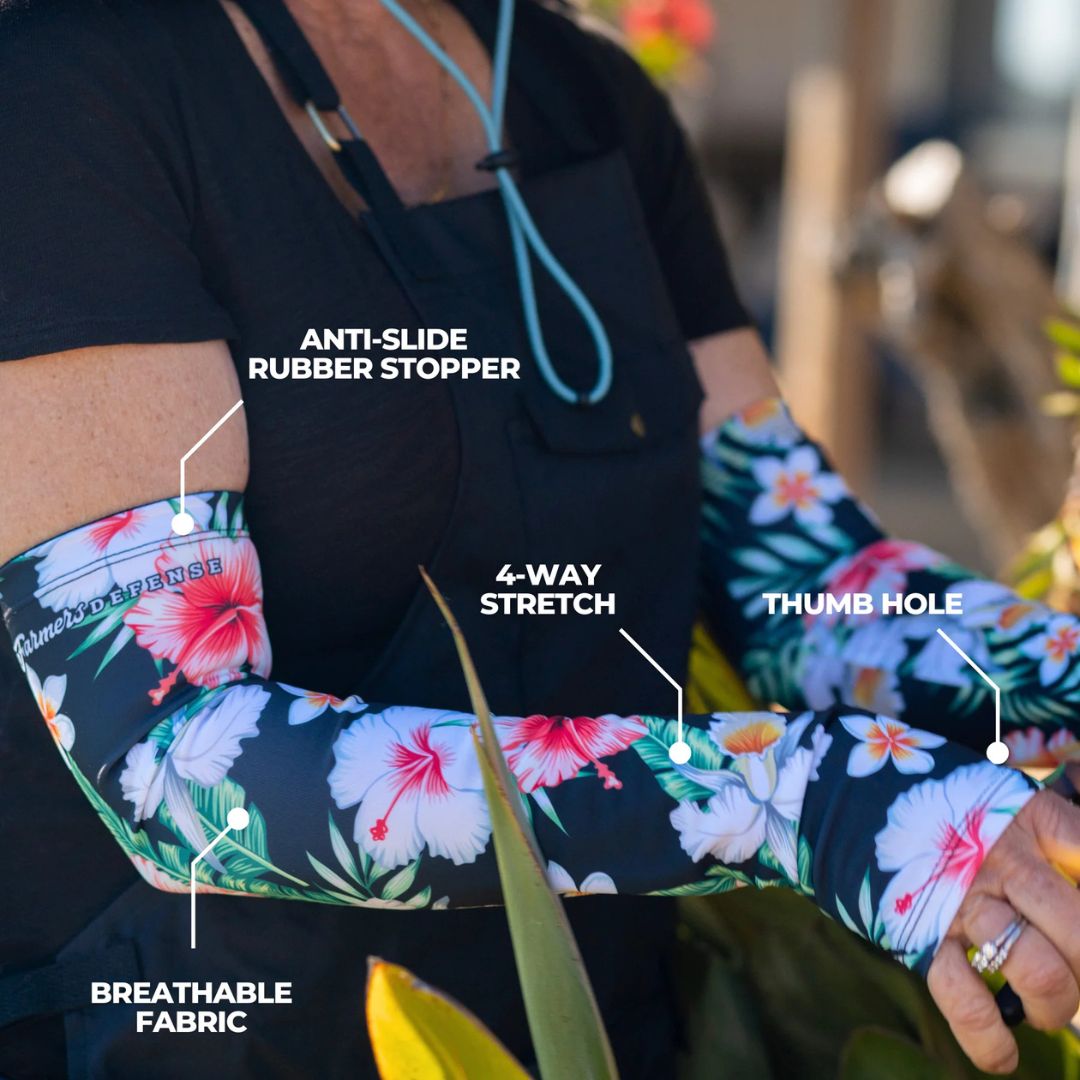 Protection Sleeves – Farmers Defnense – Tropical Flower – S/M
